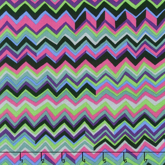 Kaffe Fassett Collective Fall 2017 - Dusk Zig Zag Agate Yardage