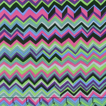 Kaffe Fassett Collective Fall 2017 - Dusk Zig Zag Agate Yardage