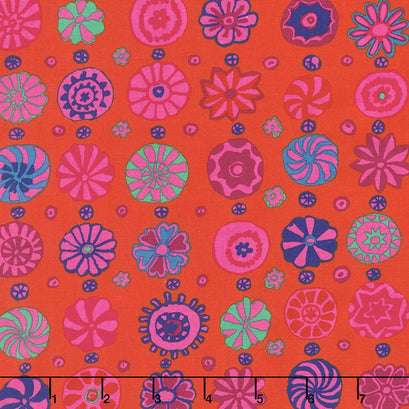 Kaffe Fassett Collective Fall 2017 - Sunrise Whirligig Tomato Yardage