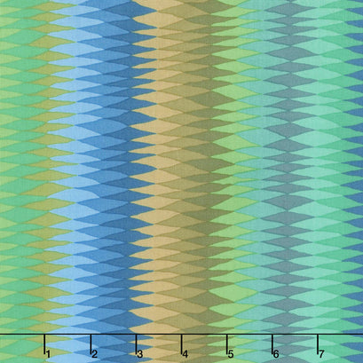 Kaffe Fassett Collective Fall 2018 - Day Diamond Stripe Green Yardage