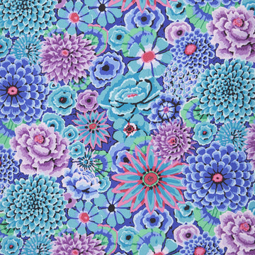 Kaffe Fassett Collective Fall 2018 - Night Enchanted Blue Yardage Primary Image