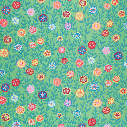 Kaffe Fassett Collective - February 2020 Cool Busy Lizzy Green Yardage