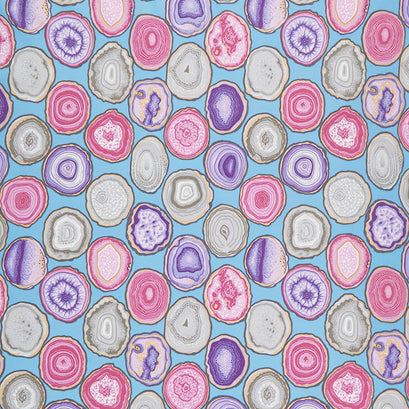 Kaffe Fassett Collective - February 2020 Cool Geodes Sky Yardage