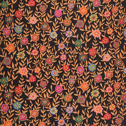 Kaffe Fassett Collective - February 2020 Warm Busy Lizzy Black Yardage