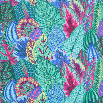 Kaffe Fassett Collective - February 2020 Warm Coleus Turquoise Yardage