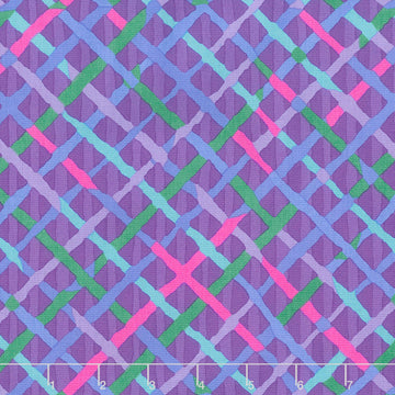 Kaffe Fassett Collective - February 2020 Warm Mad Plaid Plum Yardage