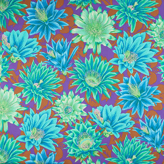 Kaffe Fassett Collective - February 2021 Cool Cactus Flower Emerald Yardage
