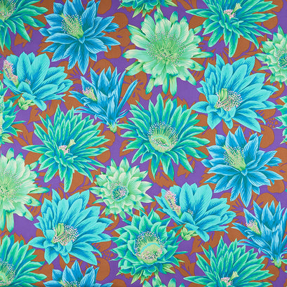 Kaffe Fassett Collective - February 2021 Cool Cactus Flower Emerald Yardage