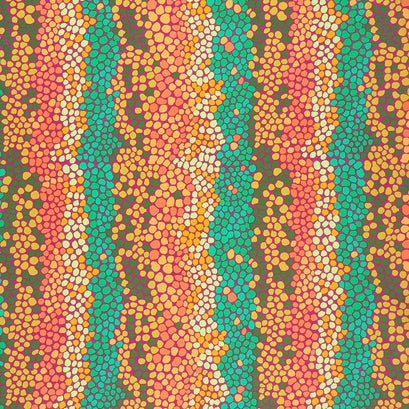 Kaffe Fassett Collective - February 2021 Cool Pebble Mosaic Jungle Yardage