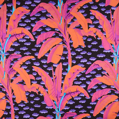 Kaffe Fassett Collective - February 2021 Hot Banana Tree Black Yardage