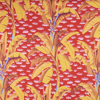 Kaffe Fassett Collective - February 2021 Hot Banana Tree Red Yardage