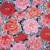 Kaffe Fassett Collective - February 2021 Hot Brocade Peony Crimson Yardage