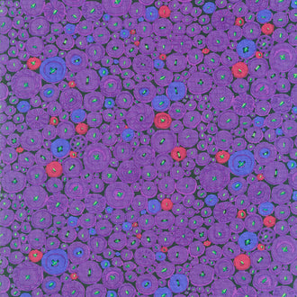 Kaffe Fassett Collective - February 2021 Hot Button Mosaic Purple Yardage