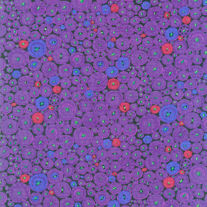 Kaffe Fassett Collective - February 2021 Hot Button Mosaic Purple Yardage