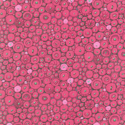 Kaffe Fassett Collective - February 2021 Hot Button Mosaic Red Yardage