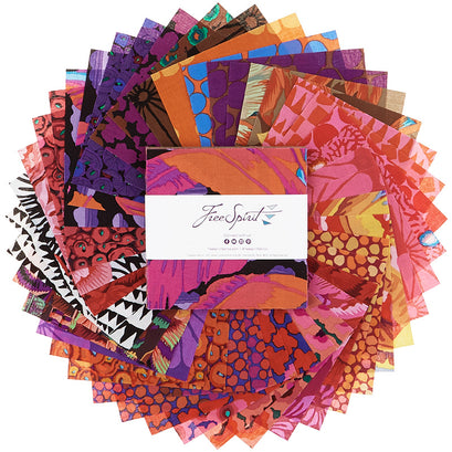 Kaffe Fassett Collective February 2021 Hot Charm Pack