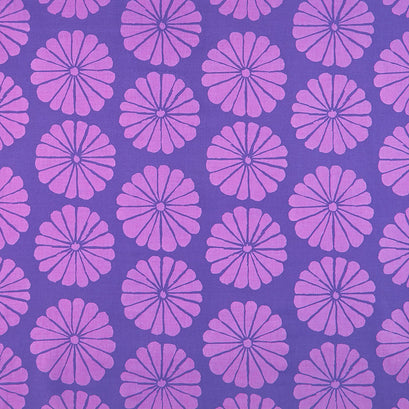 Kaffe Fassett Collective - February 2021 Hot Damask Flower Purple Yardage