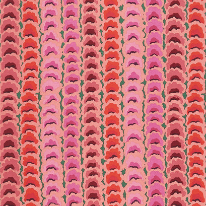 Kaffe Fassett Collective - February 2021 Hot Garlands Red Yardage