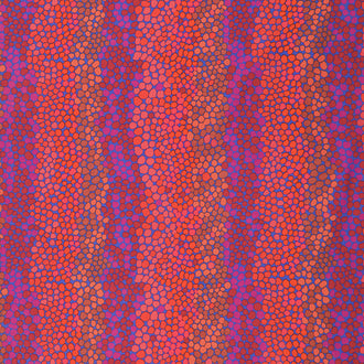 Kaffe Fassett Collective - February 2021 Hot Pebble Mosaic Prune Yardage