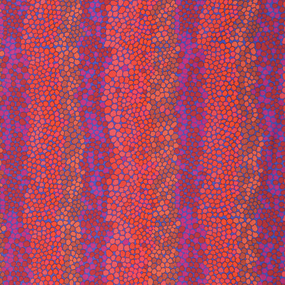 Kaffe Fassett Collective - February 2021 Hot Pebble Mosaic Prune Yardage