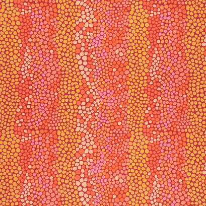 Kaffe Fassett Collective - February 2021 Hot Pebble Mosaic Rust Yardage