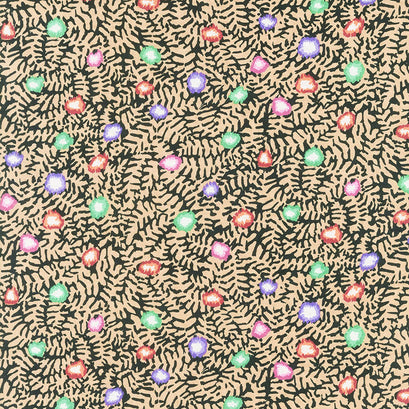 Kaffe Fassett Collective - February 2021 Moss Flower Ochre Yardage