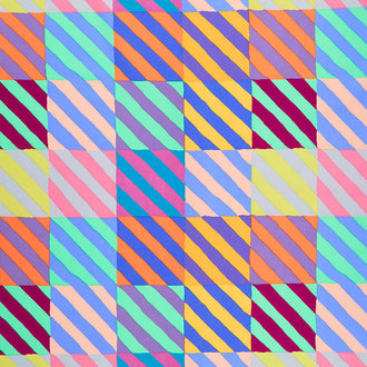 Kaffe Fassett Collective February 2022 - Mars Colorway Regimental Ties Multi Yardage