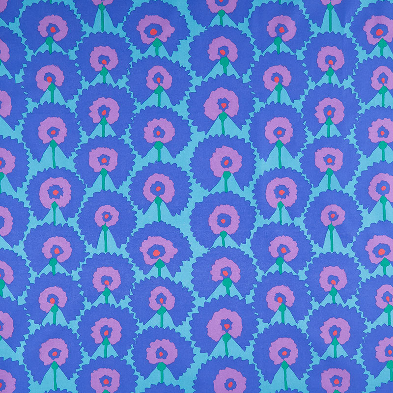Kaffe Fassett Collective February 2022 - Regal Fans Blue Yardage Primary Image