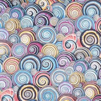 Kaffe Fassett Collective February 2022 - Spiral Shells Contrast Yardage