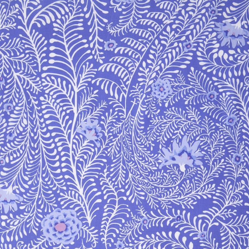 Kaffe Fassett Collective - Peacock Passion Ferns Periwinkle Yardage