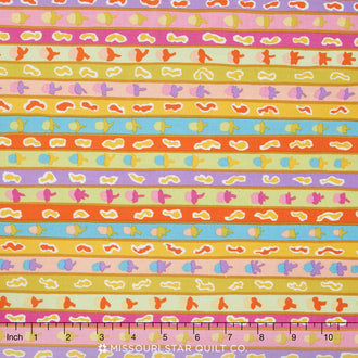 Kaffe Fassett Collective - Ribbon Stripe Yellow Yardage