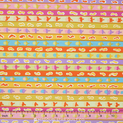 Kaffe Fassett Collective - Ribbon Stripe Yellow Yardage