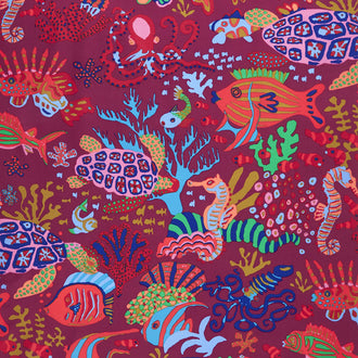 Kaffe Fassett Collective Spring 2018 - Bright Scuba Red Yardage