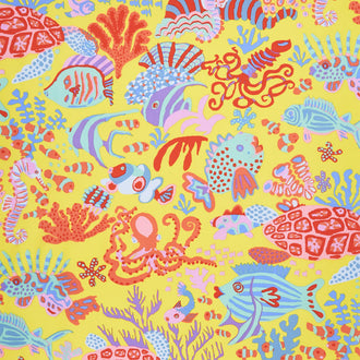 Kaffe Fassett Collective Spring 2018 - Bright Scuba Yellow Yardage