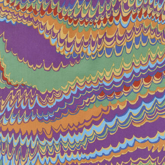 Kaffe Fassett Collective Spring 2018 - Dark End Papers Purple Yardage