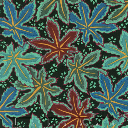Kaffe Fassett Collective Spring 2018 - Dark Lacy Leaf Green Yardage