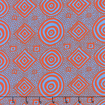 Kaffe Fassett Collective Spring 2018 - Good Vibrations Orange Yardage