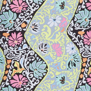 Kaffe Fassett Collective Spring 2019 - Bali Brocade Contrast Yardage