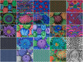 Kaffe Fassett Collective Spring 2019 Dark 10" Squares