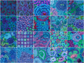 Kaffe Fassett Collective Stash Blue Florals 2.5" Strips