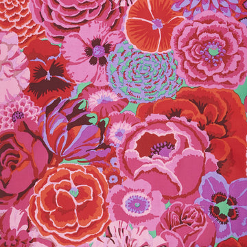 Kaffe Fassett Collective - Stash Scarlet Florals Bekah Magenta Yardage
