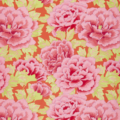 Kaffe Fassett Collective - Stash Scarlet Florals Kimono Crimson Yardage