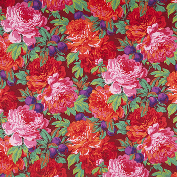 Kaffe Fassett Collective - Stash Scarlet Florals Luscious Magenta Yardage