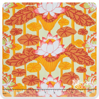 Kaffe Fassett Hot Collective - Lotus Stripe Gold Yardage