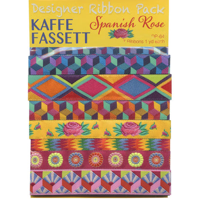 Kaffe Fassett Spanish Rose Designer Ribbon Pack