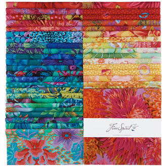 Kaffe Florals Rainbow 10" Squares