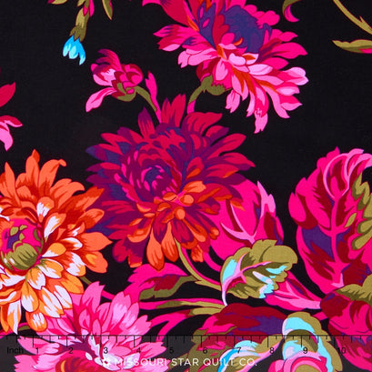 Kaffe Romance - Anne Marie Black Yardage
