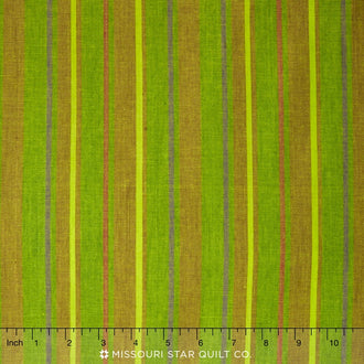 Kaffe Wovens - Alternating Stripe Grass Yardage