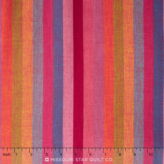 Kaffe Wovens - Broad Stripe Watermelon Yardage