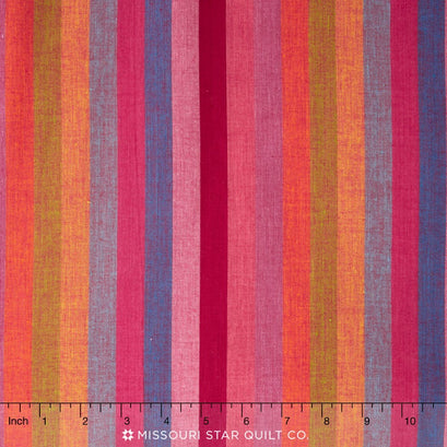 Kaffe Wovens - Broad Stripe Watermelon Yardage